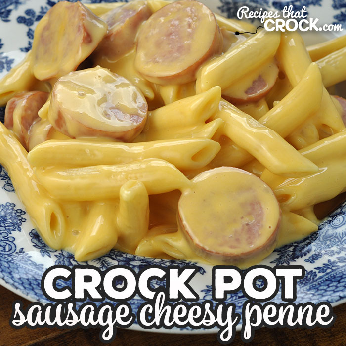 This Crock Pot Sausage Cheesy Penne recipe is modified from our reader favorite Crock Pot Cheesy Rotini recipe. It takes it up a level making delicious side dish an incredible main dish! So yummy!