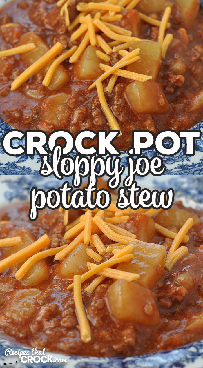 If you are in the mood for a delicious stew that is easy to make and will fill you up, then you do not want to miss this Crock Pot Sloppy Joe Potato Stew!