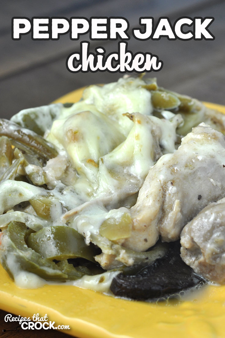 This Pepper Jack Chicken recipe for your oven is adapted from our reader favorite Crock Pot Pepper Jack Chicken. It is delicious and ready in just over an hour! via @recipescrock
