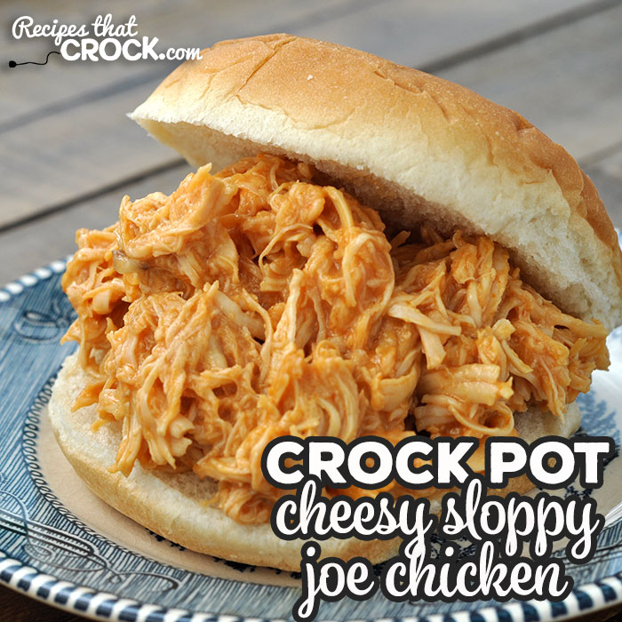 If you are looking for a recipe that is quick to throw together, absolutely delicious and can be cooked in less than 2 hours, you want this Cheesy Crock Pot Sloppy Joe Chicken!
