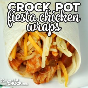 This Crock Pot Fiesta Chicken Wraps recipe is a dump and go recipe that is sure to please all the people at your table. They are so yummy!