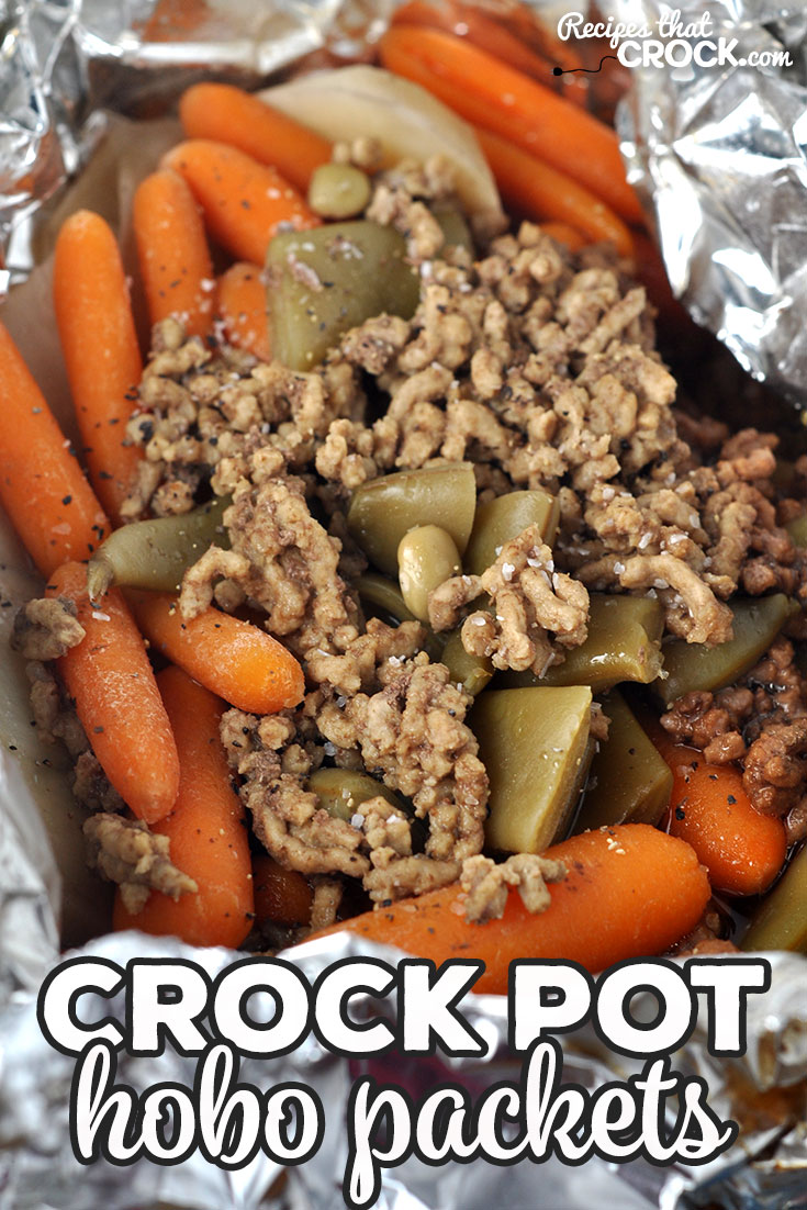 This Crock Pot Hobo Packets recipe will fill you up and give you a delicious veggie packed dinner with very little clean up required!