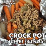 This Crock Pot Hobo Packets recipe will fill you up and give you a delicious veggie packed dinner with very little clean up required!