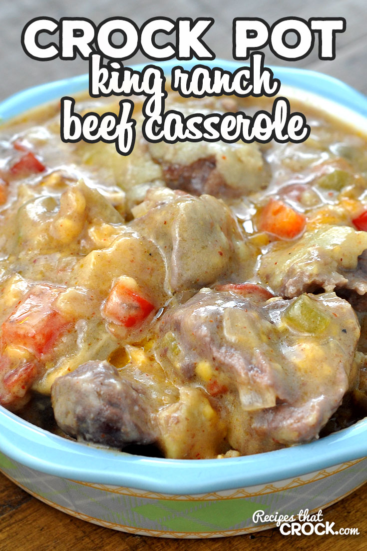 This Crock Pot King Ranch Beef Casserole recipe is an adaptation of the chicken version of this recipe. This casserole is amazing! You are going to love it! via @recipescrock