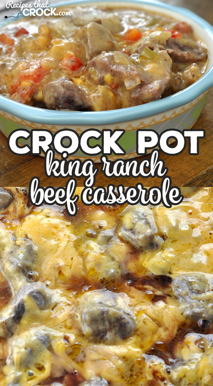 This Crock Pot King Ranch Beef Casserole recipe is an adaptation of the chicken version of this recipe. This casserole is amazing! You are going to love it! via @recipescrock