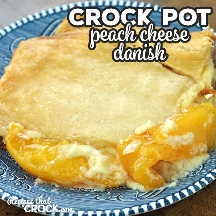 This Crock Pot Peach Cheese Danish is easy, delicious & sure to please all you peach lovers out there! It is a simple and wonderful treat!