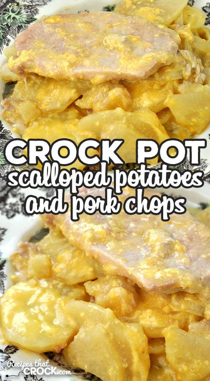 If you love delicious comfort food, then you don't want to miss this Crock Pot Scalloped Potatoes and Pork Chops recipe. It is so yummy and filling! via @recipescrock