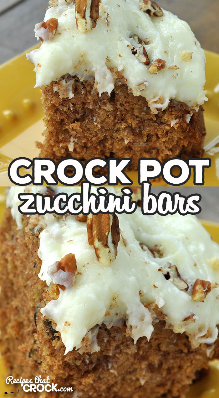 This Crock Pot Zucchini Bars recipe is a crock pot version of Momma's tried and true oven recipe. It is the perfect summer time recipe! via @recipescrock