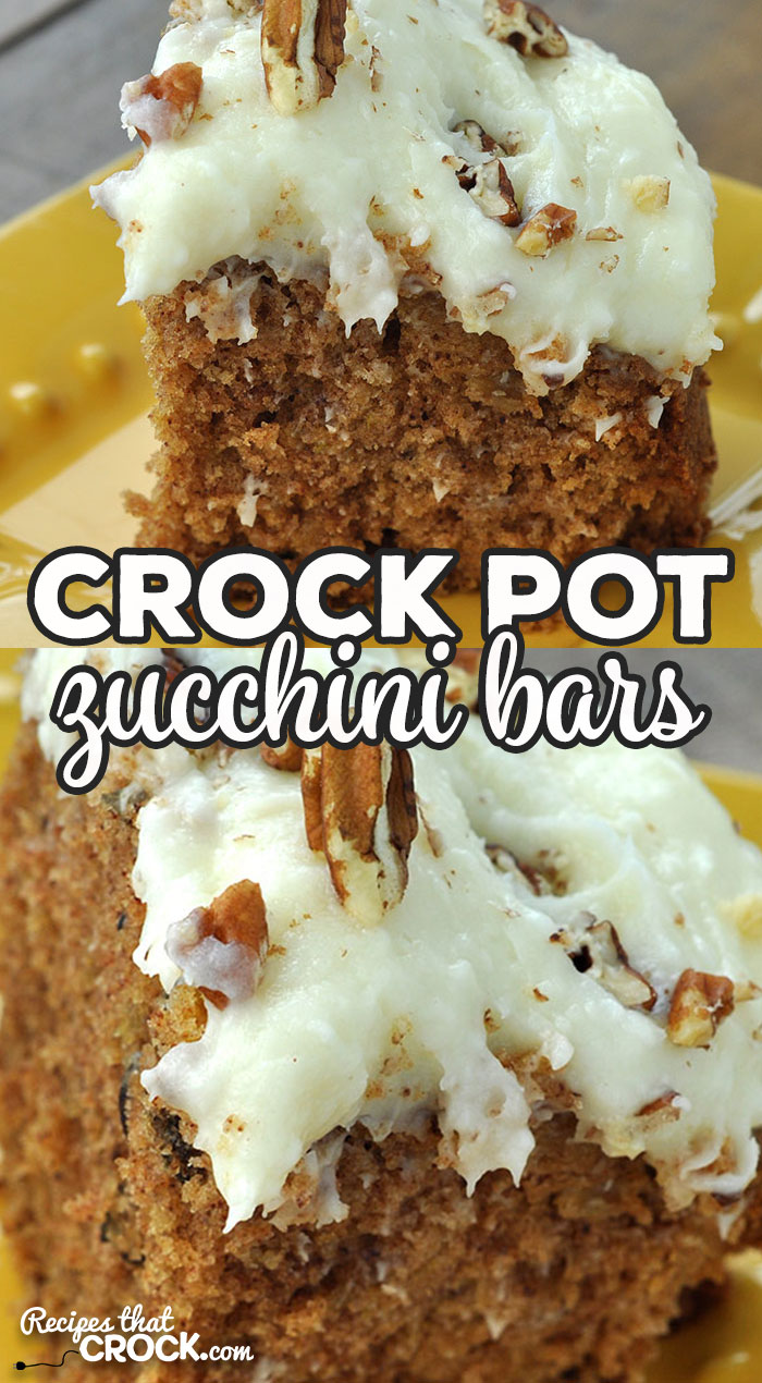 This Crock Pot Zucchini Bars recipe is a crock pot version of Momma's tried and true oven recipe. It is the perfect summer time recipe! via @recipescrock