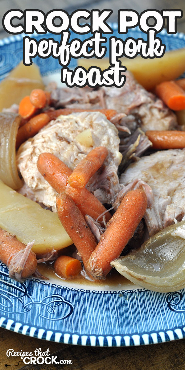 Are you looking for the perfect recipe to use with a pork roast? Then you don't want to miss this Perfect Crock Pot Pork Roast recipe! It is amazing! via @recipescrock