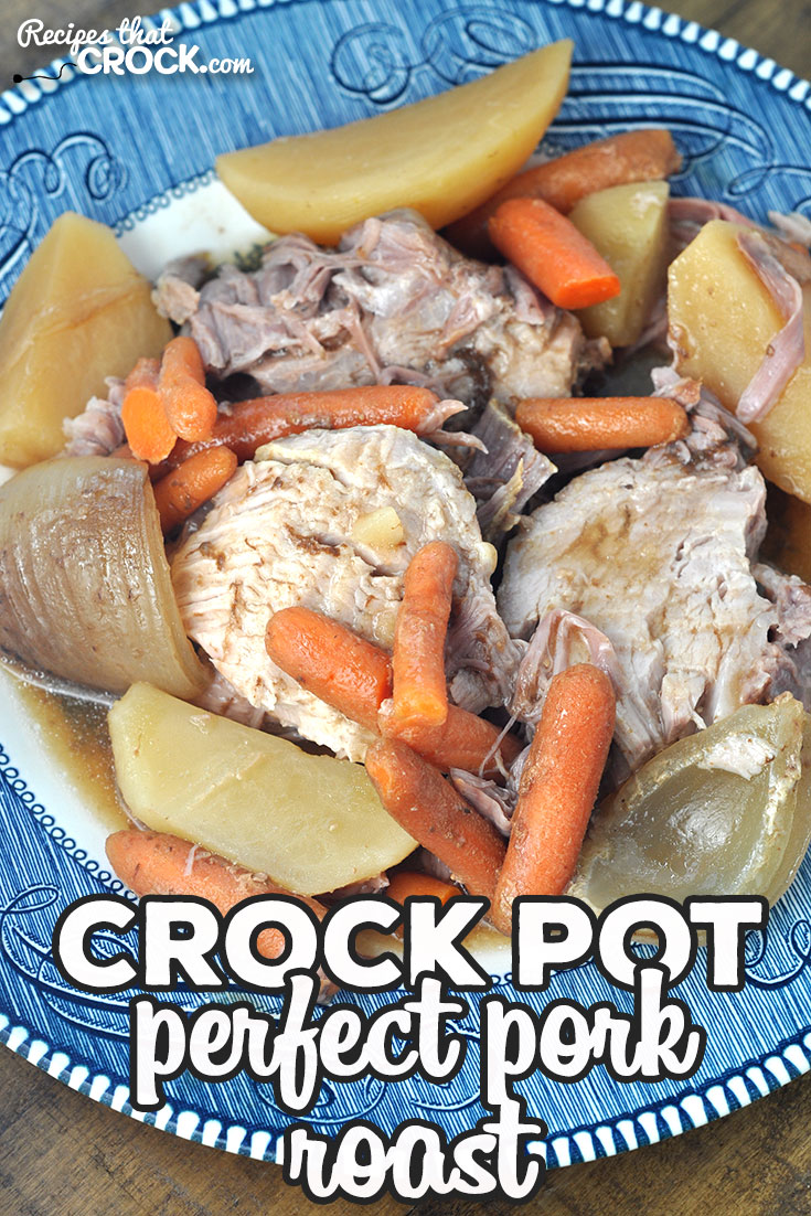 Are you looking for the perfect recipe to use with a pork roast? Then you don't want to miss this Perfect Crock Pot Pork Roast recipe! It is amazing! via @recipescrock