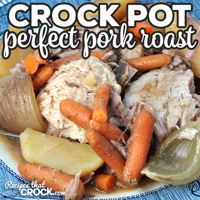 Are you looking for the perfect recipe to use with a pork roast? Then you don't want to miss this Perfect Crock Pot Pork Roast recipe! It is amazing!