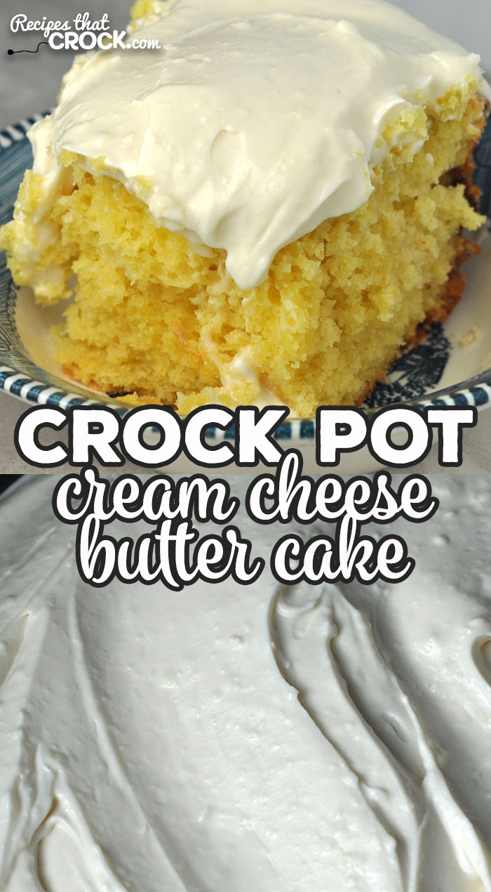 This Crock Pot Cream Cheese Butter Cake is phenomenal! It is moist, flavorful and sweet. Whoever you serve this to will swoon! Guaranteed! via @recipescrock