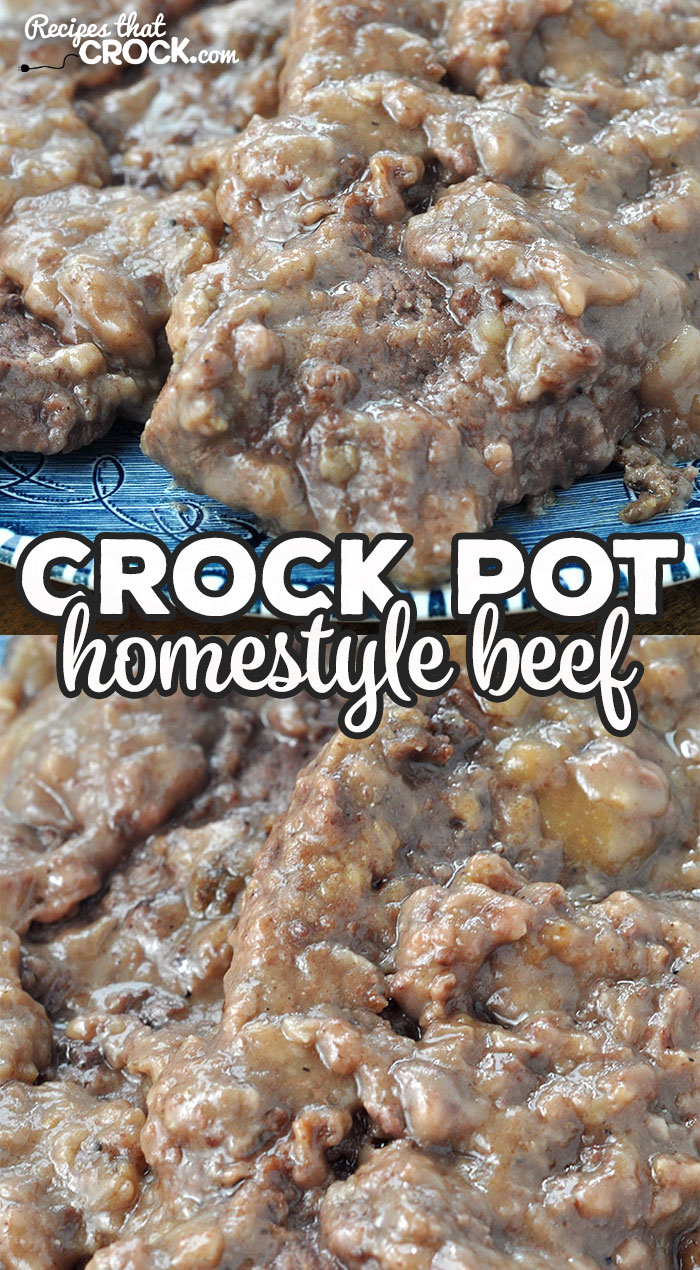 This Crock Pot Homestyle Beef recipe is quick to prepare, easy to make and absolutely delicious! I bet this will be one of your new go-to recipes!