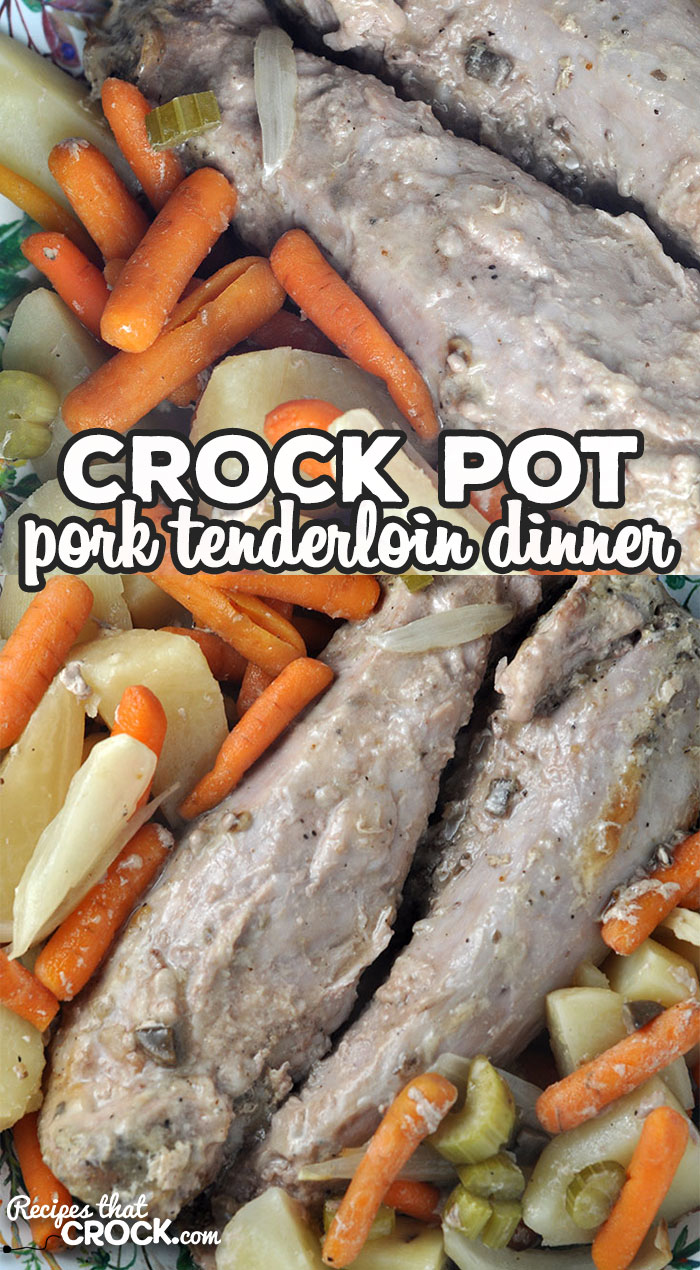 If you want an incredible one pot dinner, then you definitely want to try this Crock Pot Pork Tenderloin Dinner recipe. It is delicious! via @recipescrock
