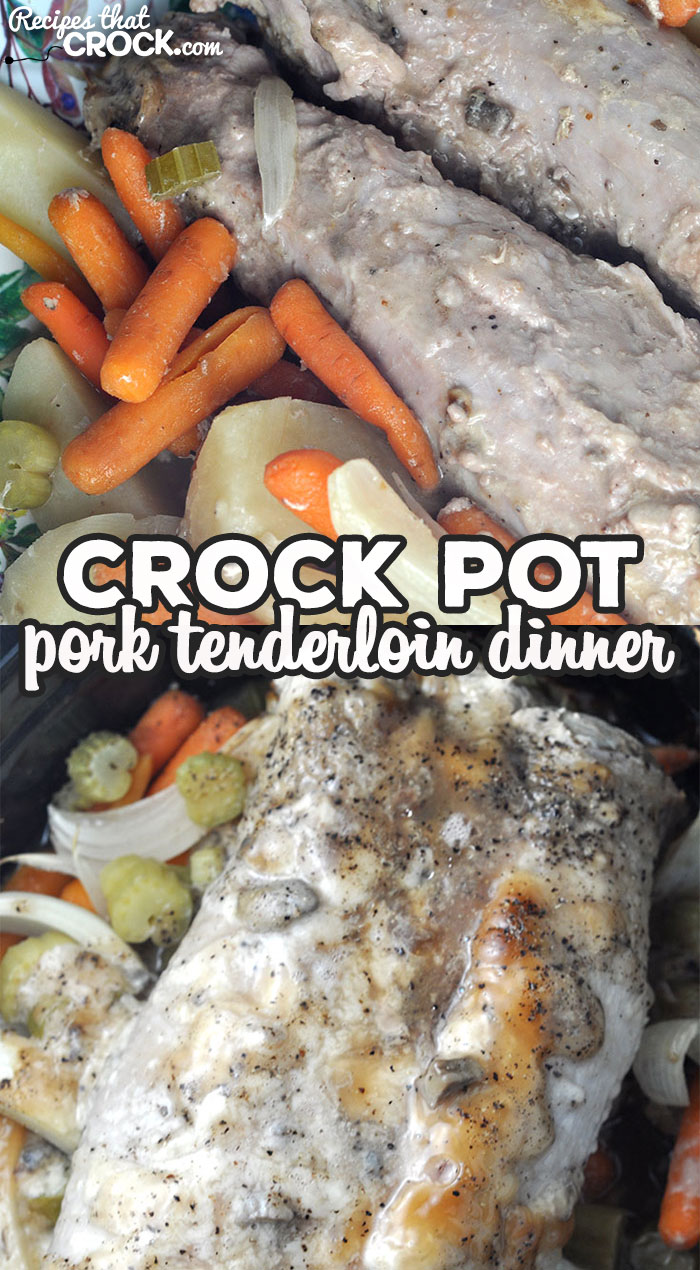 If you want an incredible one pot dinner, then you definitely want to try this Crock Pot Pork Tenderloin Dinner recipe. It is delicious! via @recipescrock