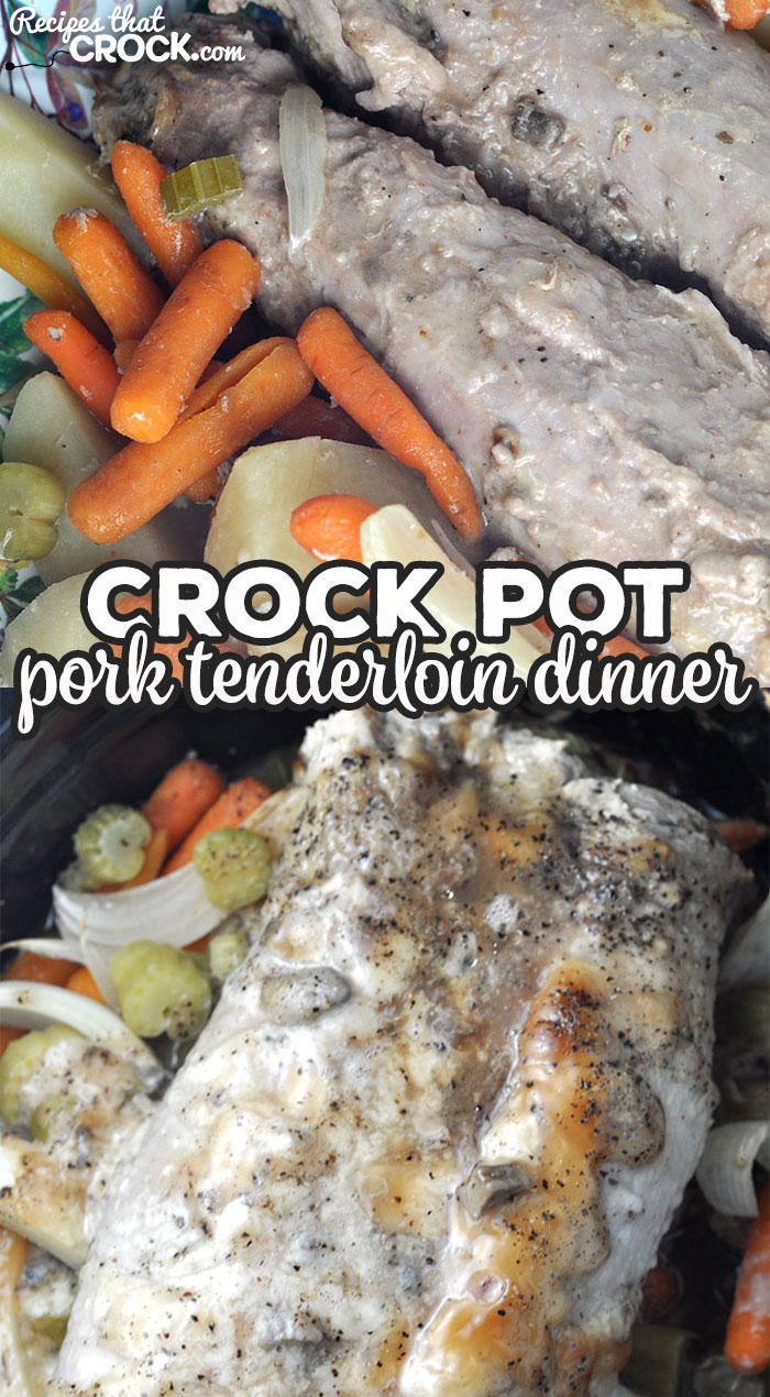 If you want an incredible one pot dinner, then you definitely want to try this Crock Pot Pork Tenderloin Dinner recipe. It is delicious!