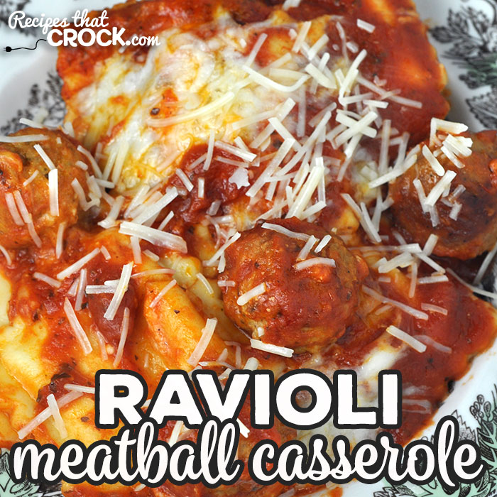 This Ravioli Meatball Casserole recipe for your oven is super easy to throw together and incredibly delicious! It is a great dinner for any day!