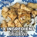 This 3 Ingredient Chicken recipe for your oven is super easy and incredibly flavorful! It is perfect for a busy night when you need dinner quickly! honey garlic chicken with rice - 3 Ingredient Chicken Oven SQ 150x150 - Honey Garlic Chicken with Rice