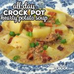 This Hearty Crock Pot Potato Soup recipe has it all! Cheese, beef, bacon, potatoes, onion. What more could you ask for?! It is delicious and filling!