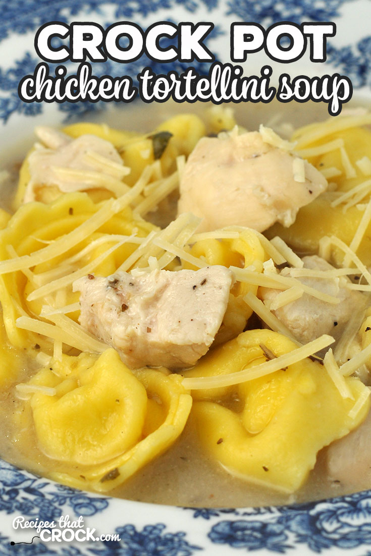 If quick to prepare, easy to make and amazing flavor are things you are looking for in a soup, then you want to try this Crock Pot Chicken Tortellini Soup! via @recipescrock
