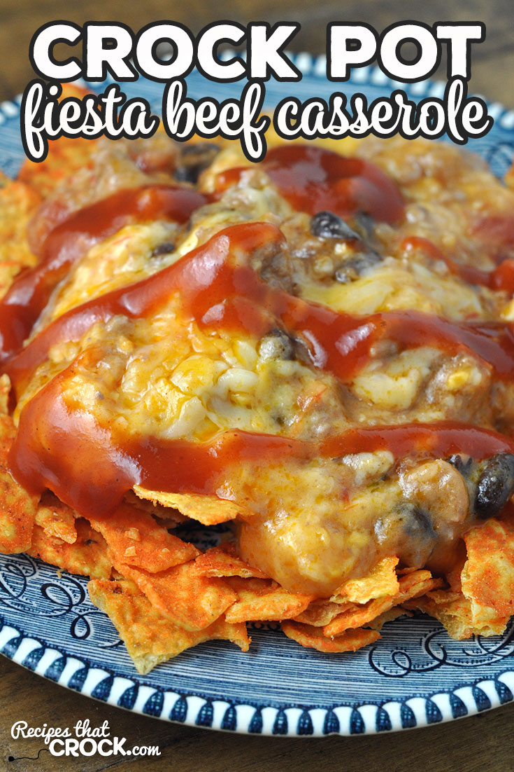 If you are looking for a great week night meal, then you do not want to miss this Fiesta Crock Pot Beef Casserole recipe. It is super yummy too!
