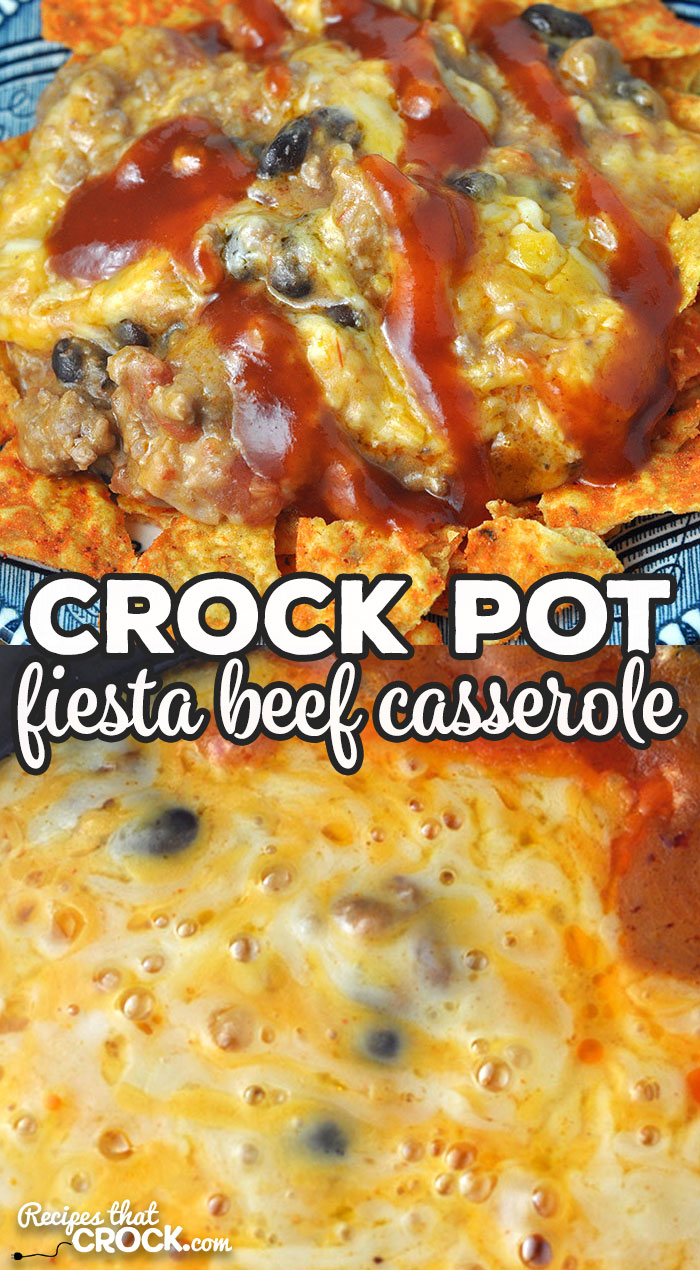 If you are looking for a great week night meal, then you do not want to miss this Fiesta Crock Pot Beef Casserole recipe. It is super yummy too!