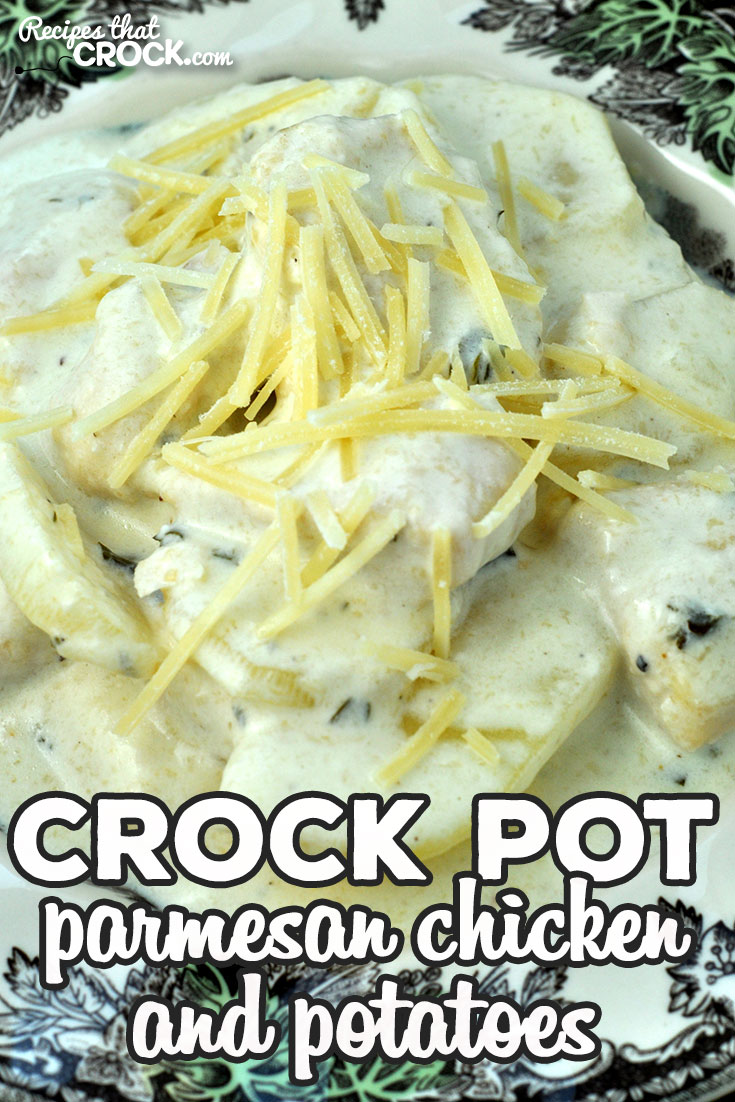 Parmesan Crock Pot Chicken and Potatoes is a super easy recipe that will have you and those you love asking for it time and time again! So yummy! via @recipescrock
