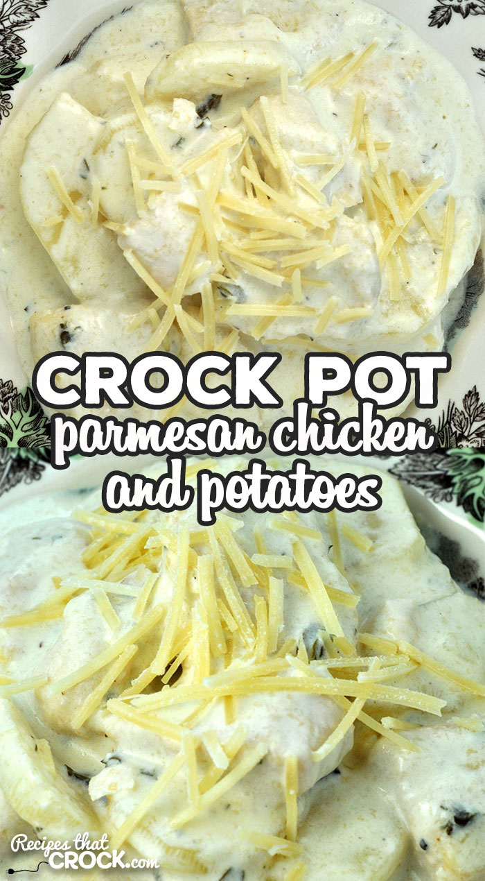 Parmesan Crock Pot Chicken and Potatoes is a super easy recipe that will have you and those you love asking for it time and time again! So yummy! via @recipescrock