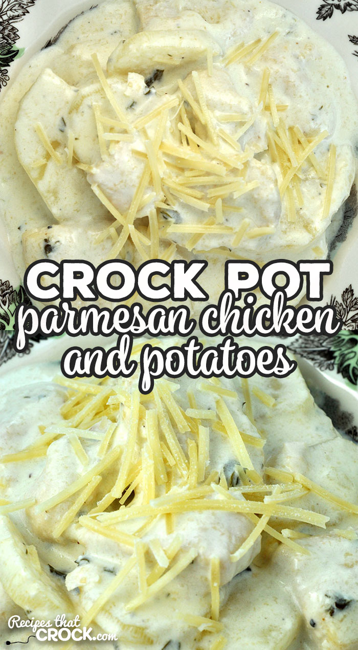 Parmesan Crock Pot Chicken and Potatoes is a super easy recipe that will have you and those you love asking for it time and time again! So yummy!
