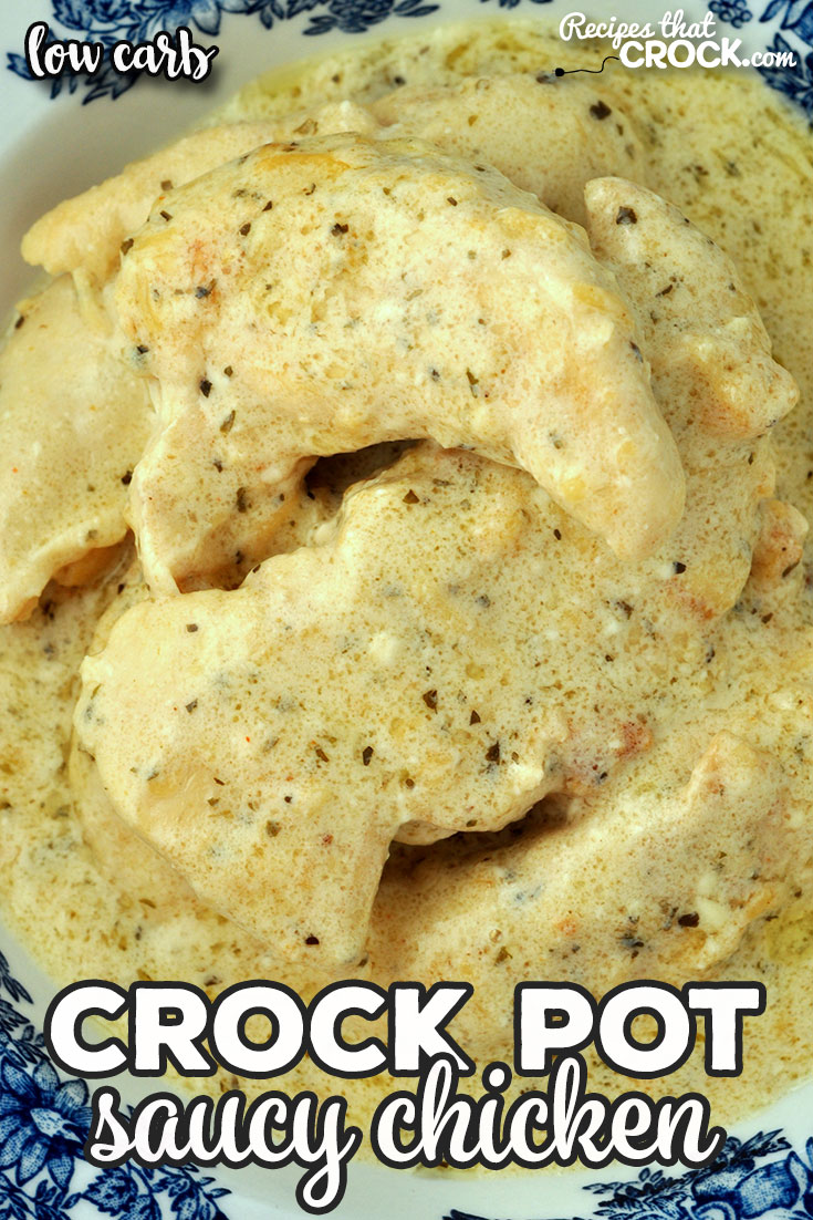 This Low Carb Saucy Crock Pot Chicken recipe is easy to throw together, cooks up quickly and has phenomenal flavor! It is sure to be a new family favorite! via @recipescrock