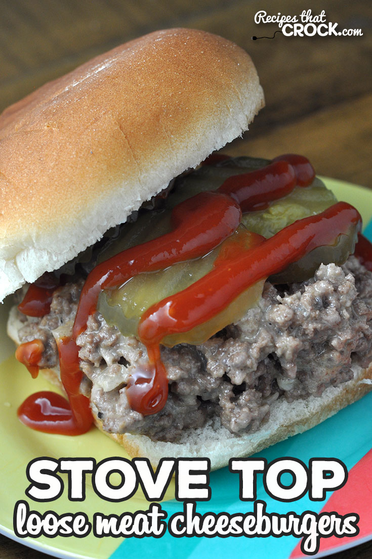 If you are looking for a great recipe that can be ready in less than a half hour, then you do not want to miss this Stove Top Loose Meat Cheeseburgers recipe. Yum! via @recipescrock