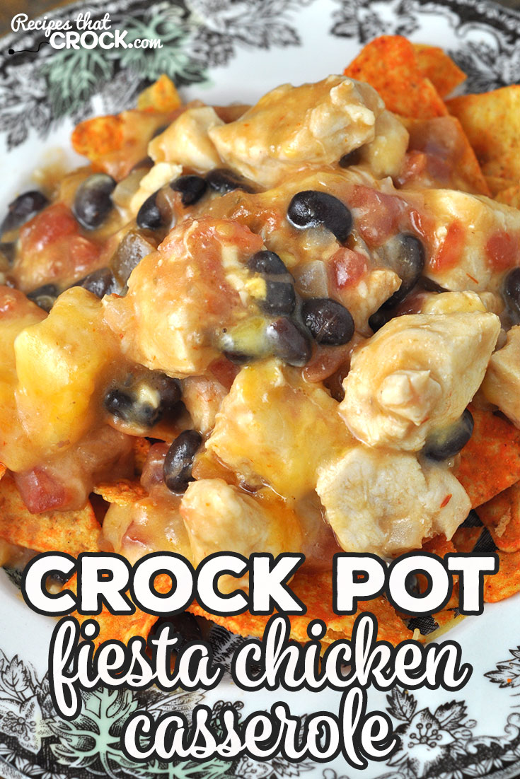 This Crock Pot Fiesta Chicken Casserole recipe was an instant family favorite at my house. I bet it will be for you and yours too! So yummy!