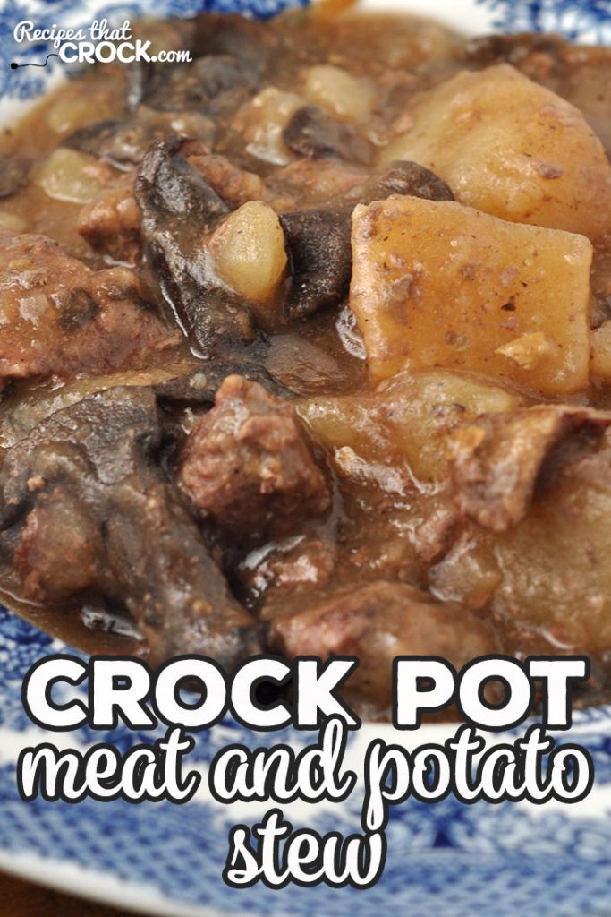 If you are looking for a heart meal to fill you up and delight your taste buds, check out this amazing Crock Pot Meat and Potato Stew recipe!