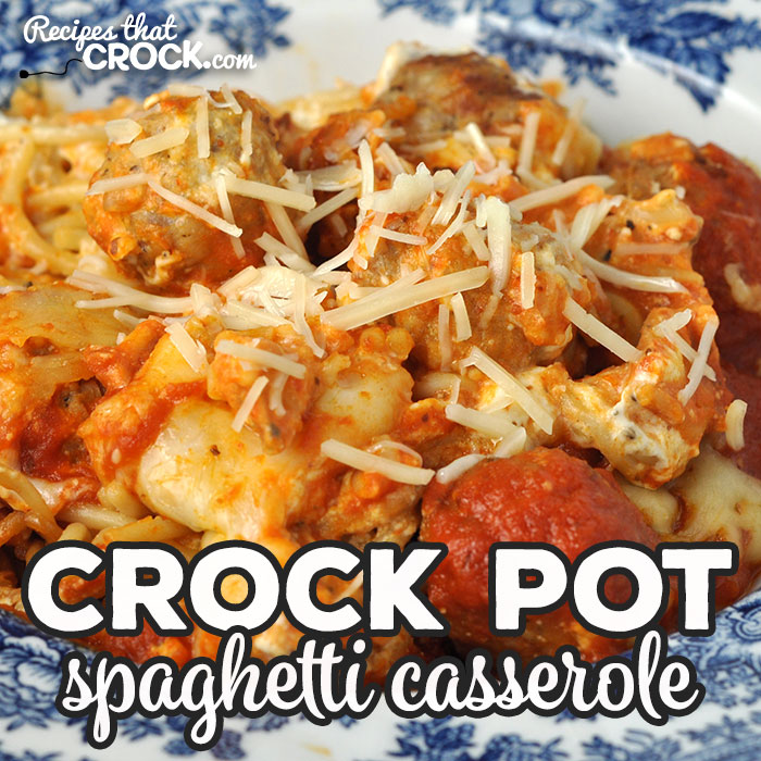 I love the amazing flavor of this Crock Pot Spaghetti Casserole. Better yet, it is super easy to throw together too! I bet you and your loved ones will love it too!