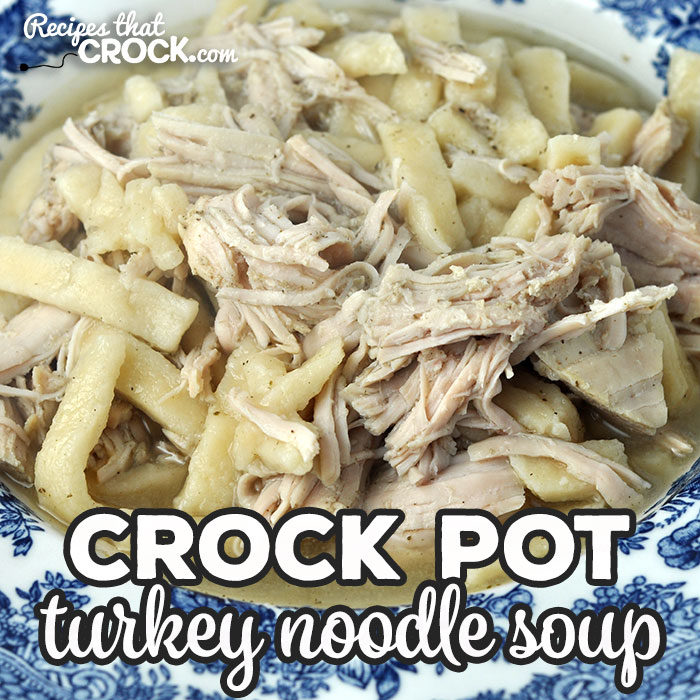 This Crock Pot Turkey Noodle Soup recipe can be made with freshly cooked turkey or leftover turkey. Either way, it is an amazing treat!