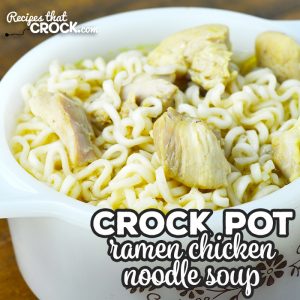This Ramen Crock Pot Chicken Noodle Soup is simple, cheap, delicious and filling! You are going to love this wonderful recipe!