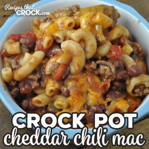 Oh my word folks! This Crock Pot Cheddar Chili Mac recipe is super simple to make, cooks quickly and is incredibly delicious! You are going to love it!