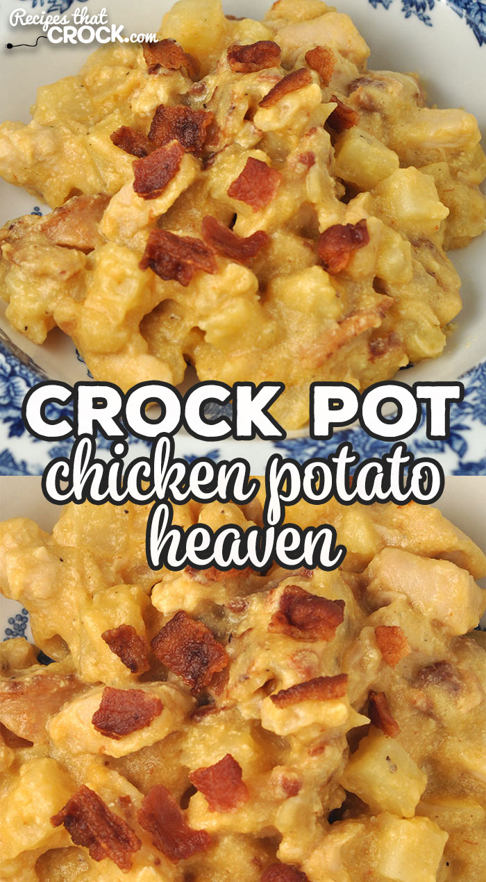If you are looking for a heavenly dinner completely with cheese and bacon, you do not want to miss this Crock Pot Chicken Potato Heaven! Yum!