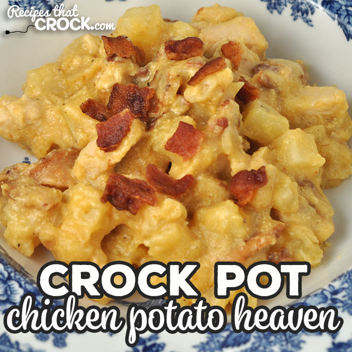 If you are looking for a heavenly dinner completely with cheese and bacon, you do not want to miss this Crock Pot Chicken Potato Heaven! Yum!