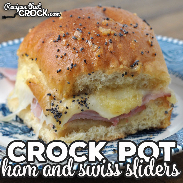 These Crock Pot Ham and Swiss Sliders are made in your casserole crock pot and super easy to make! You will love this crowd pleasing recipe!
