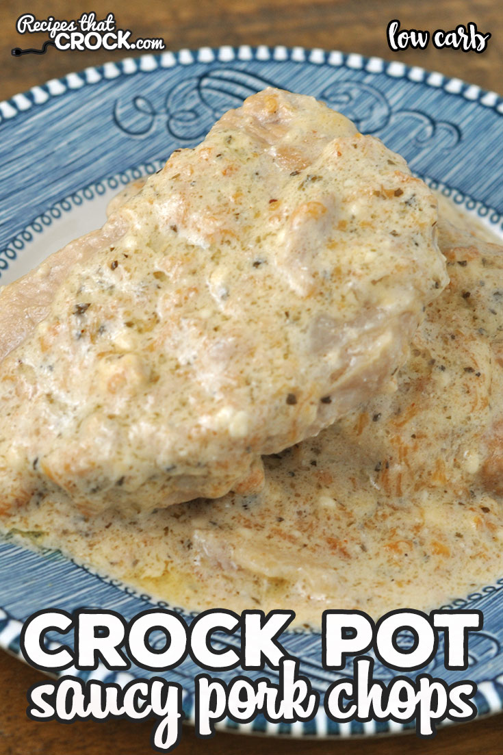 This Low Carb Crock Pot Saucy Pork Chops recipe gives you a tender pork chop with an incredible savory sauce that is loved even by carb lovers! via @recipescrock