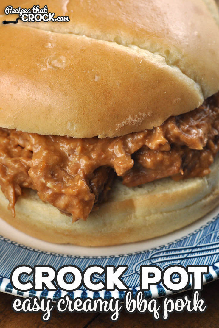 This Easy Creamy Crock Pot BBQ Pork recipe will be the easiest and quickest pulled pork recipe you will ever make, and it tastes delicious too!