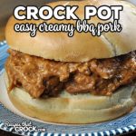 This Easy Creamy Crock Pot BBQ Pork recipe will be the easiest and quickest pulled pork recipe you will ever make, and it tastes delicious too!