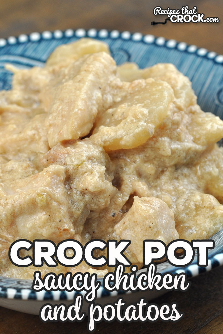 If you are in the mood for some delicious comfort food, try this Saucy Crock Pot Chicken and Potatoes recipe. The flavor is wonderful!