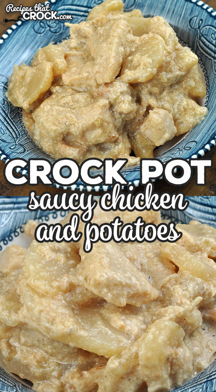 If you are in the mood for some delicious comfort food, try this Saucy Crock Pot Chicken and Potatoes recipe. The flavor is wonderful!