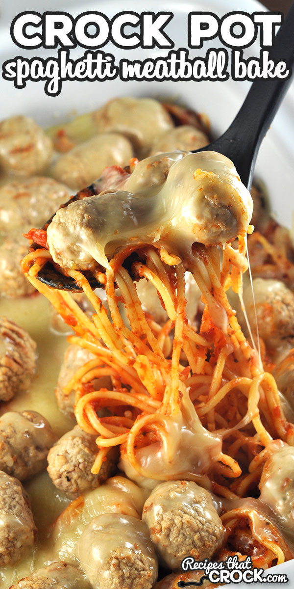 If you want an easy, delicious and hearty meal, check out this Crock Pot Spaghetti Meatball Bake. It is so yummy and sure to please all who eat at your table! via @recipescrock