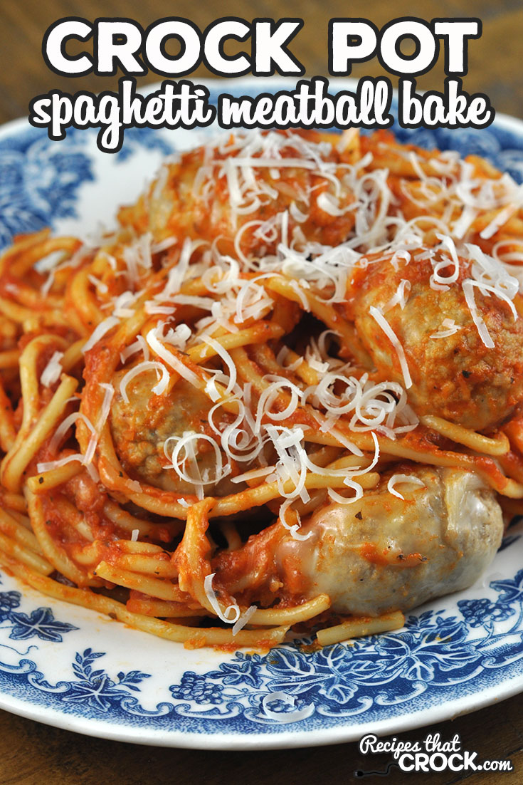 If you want an easy, delicious and hearty meal, check out this Crock Pot Spaghetti Meatball Bake. It is so yummy and sure to please all who eat at your table!