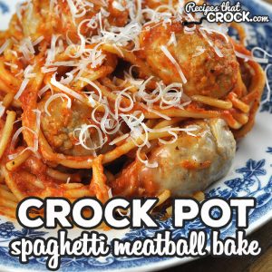 If you want an easy, delicious and hearty meal, check out this Crock Pot Spaghetti Meatball Bake. It is so yummy and sure to please all who eat at your table!