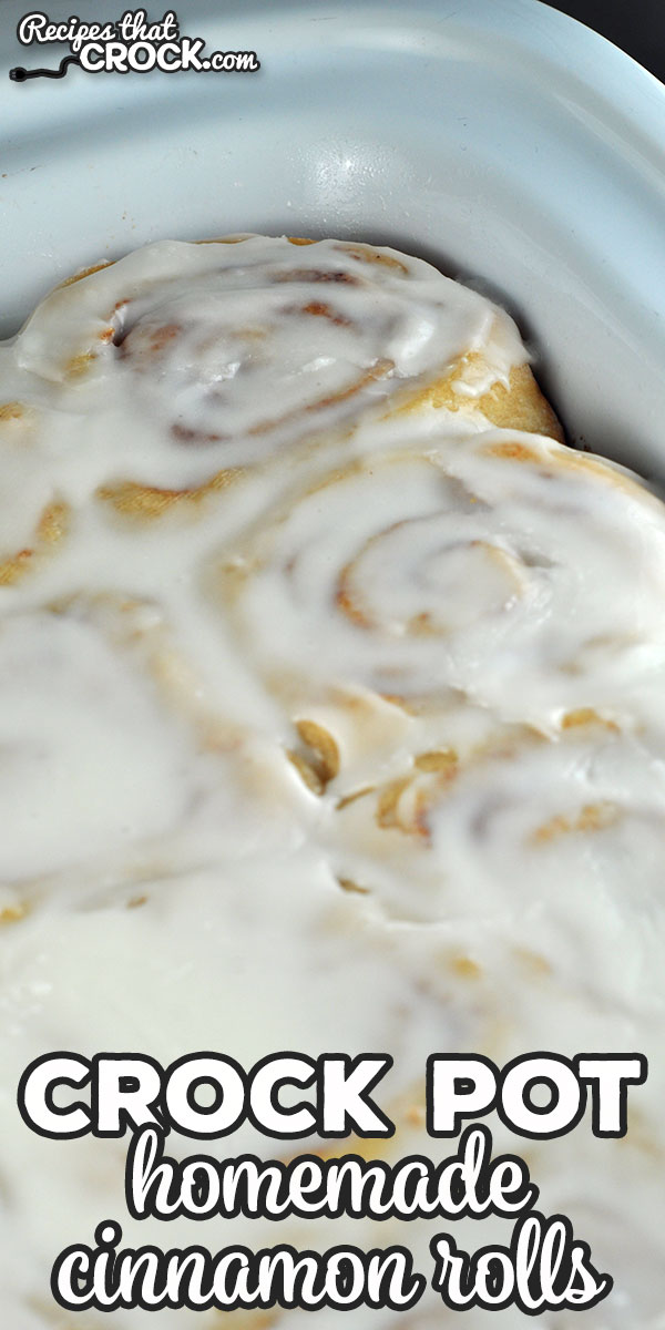 These Homemade Crock Pot Cinnamon Rolls are absolutely delicious and can be made when on vacation or anytime your oven is not available!